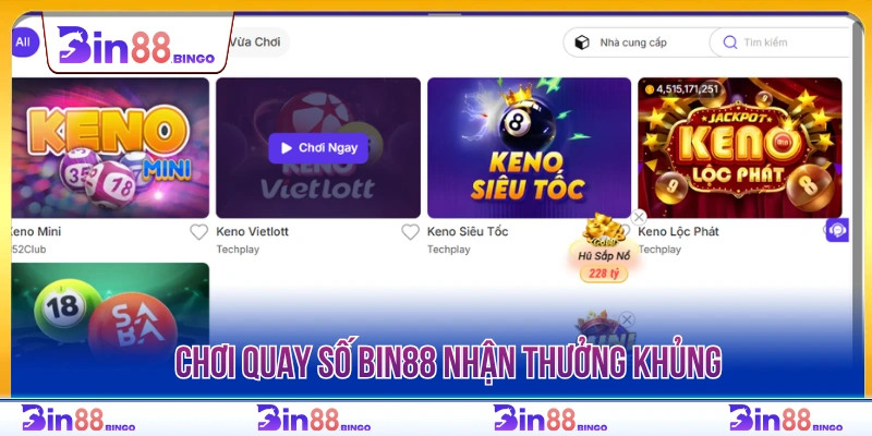 Chơi quay số BIN88 nhận thưởng khủng 