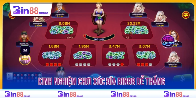 Kinh nghiệm chơi xóc đĩa BIN88 dễ thắng
