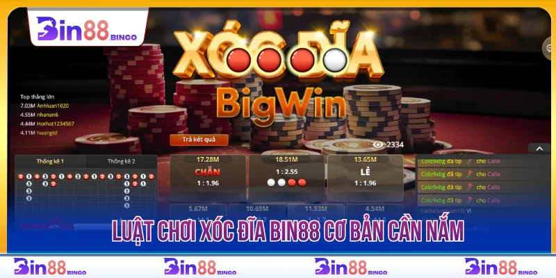 Luật chơi xóc đĩa BIN88 cơ bản cần nắm