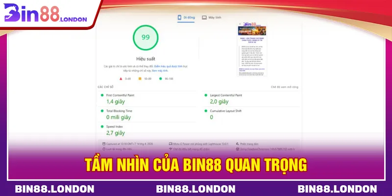 Tầm nhìn chiến lược của BIN88 trong quá trình phát triển